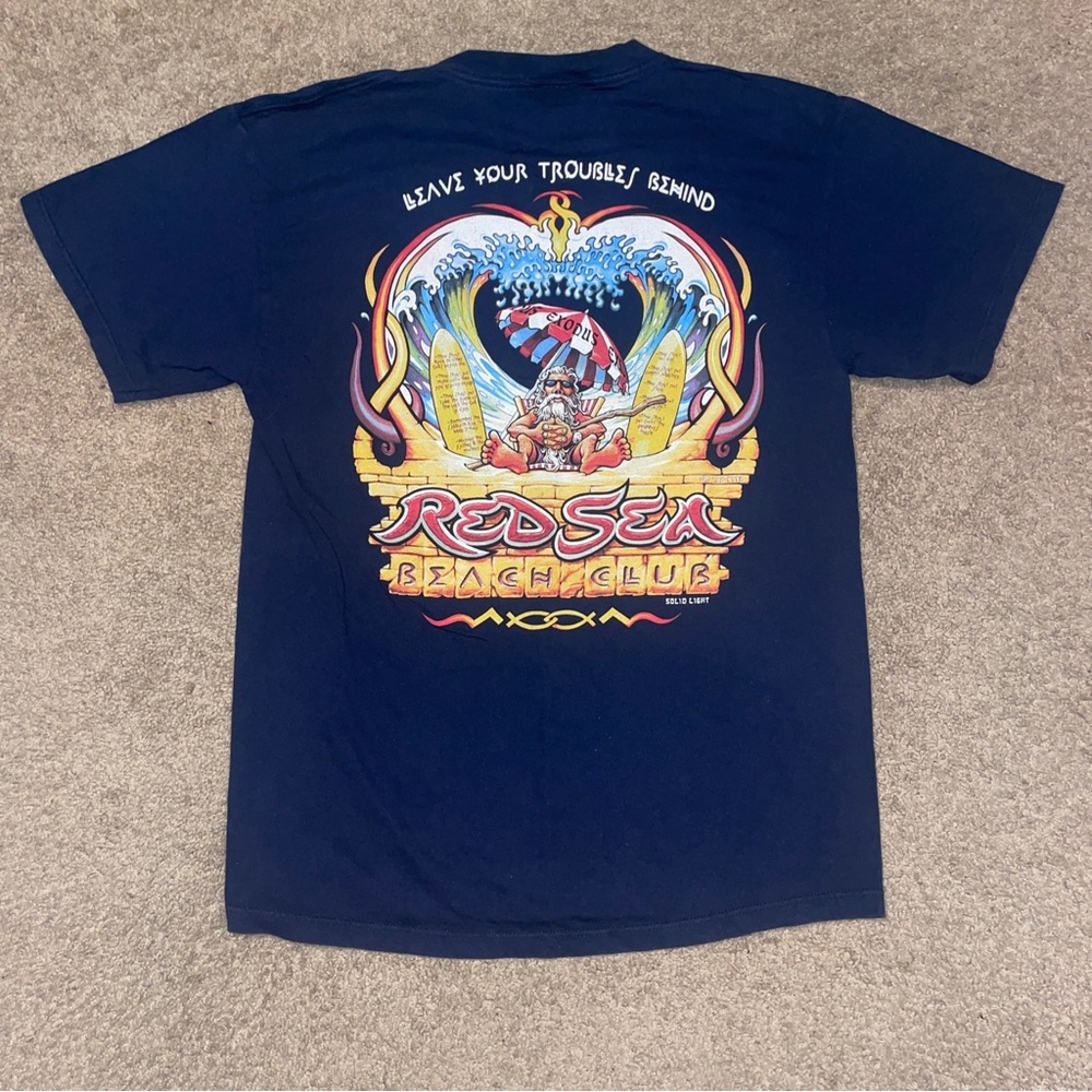 Tultex Christian 90s T-Shirt ULTRA RARE Red Sea Beach Club Men’s Size Large